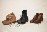 Three Pairs Military Boots