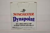 Ammo. Winchester Dynapoint 22 lr, 40 gr. 500 Rds.