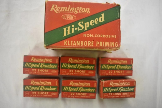 Ammo. Remington 22 Short 200 rds, 22 LR 40 rds.