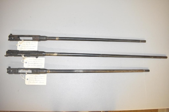 Three Arisaka Type 38 & 99 Gun Barrels