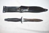 Gerber Serated Dagger with Leather Sheath