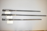 Three Arisaka Type 38 & 99 Gun Barrels