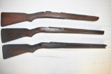 Three Wood Gun Stocks