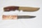 2 Bowie Type Knives