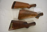 Three Winchester Model 12 Butt Stocks