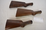 Three Winchester Model 12 Butt Stocks