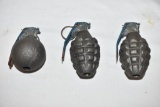 2 Pinapple Grenades, 1 Fragment Grenade