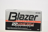 Ammo. Blazer 22 LC. Brick, 500 Rds
