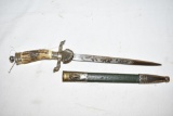 Nazi WWII German Miniature Hunting Dagger