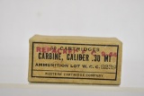 Ammo. Collectible Western 30 M1 Carbine. 50 Rds.