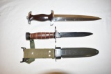 2 Reproduction WWII Knives