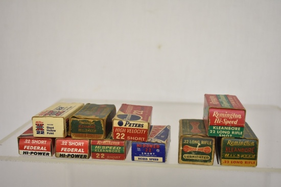 Ammo. Misc 22 Short 244 Rds & 22 LR 150 Rds.