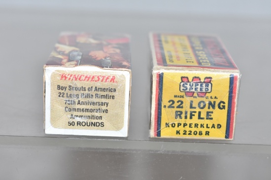 Ammo. Winchester 22 LR 2 Collectible Boxes 100 Rds