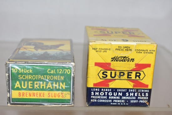 Ammo. RWS 12 ga & Western 410 ga.