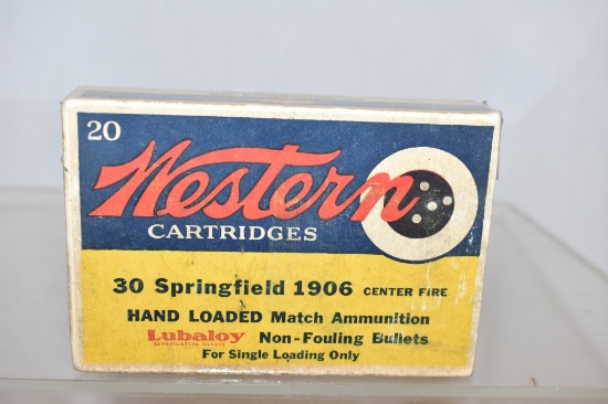 Ammo. Western 30 Springfield 1906.