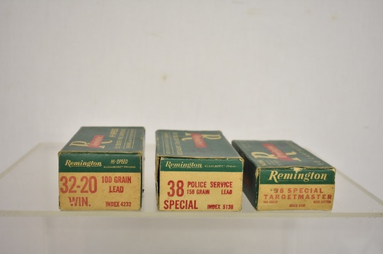 Ammo. Remington 32-20 & 38 Special.