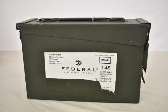 Ammo. Federal 5.56 X45 in Stripper Clips, 330 Rd