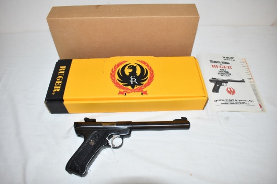 Gun. Ruger Mark II Gov't Target 22 cal. Pistol