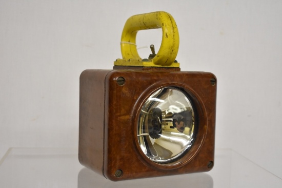 WWII US Navy Dive Light in Bakelite Case