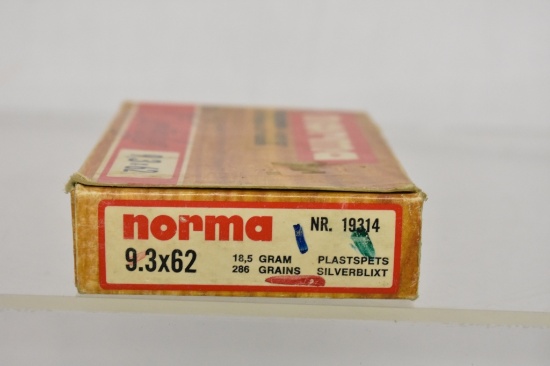 Ammo. Norma 9.3 x 62. 20 Rds.