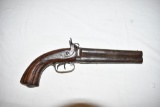 Gun. Early Back Lock Percussion 65 cal OU Pistol