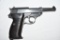 Gun. German CYQ Nazi Marked P38 9 mm Pistol