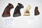 4 Pair Handgun Grips S&W & Stag