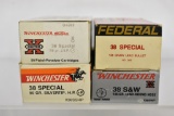 Ammo. 38 Special. 50 Live Rds, 136+ Brass