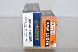 Ammo. RWS & Magtech 9mm Luger. 85+ Rds