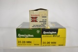 Ammo. Winchester & Remington 25-20, 145+ Rds.
