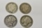 Coins. 1904,1914 Barber & 1923,1939 Mercury Dimes