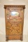 National Carved Oak & Mirrored Parlor Ice Box