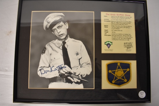 Autographed Photo of Don Knotts as Barney Fife