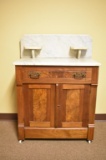 Maple Commode with Marble