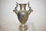 Large Trophy Style Stag Red Deer Urn