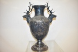 Large Trophy Style Stag Red Deer Urn