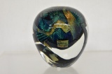 Randy Strong Art Glass Paperweight Vase