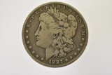 Coin. 1887 O Morgan Silver Dollar