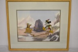 Disney Mickey Mouse & Pluto Animation Cel