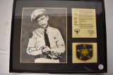 Autographed Photo of Don Knotts as Barney Fife