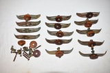 14 Vintage Drawer Handles and Parts