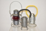 Three Railroad Lanterns