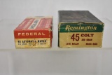 Ammo. 45 Auto & 45 Colt. 50 Each, Total 100 Rds.