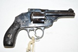 Gun. Iver Johnson Hammerless DA 38 S&W Revolver