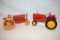 Two Massey Harris Tractor 1/16 Scale Toys