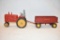Two Massey Harris Toys Tractor & Wagon