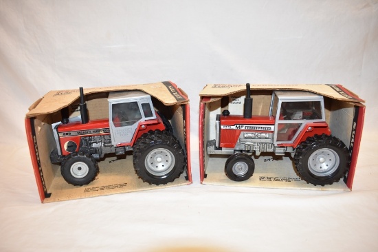 Two ERTL Massey Ferguson Tractor 1/20 Scale Toys