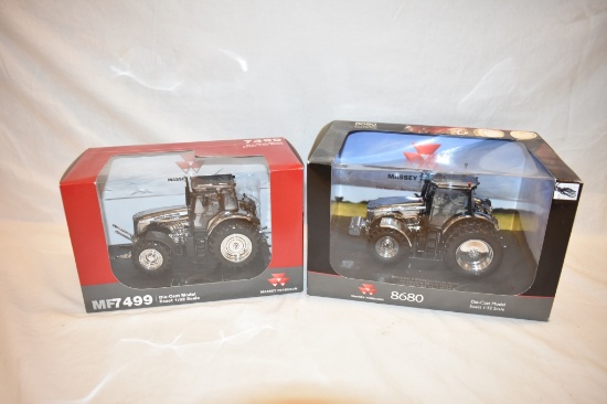 Two AGCO Massey Ferguson Tractor 1/32 Scale Toys