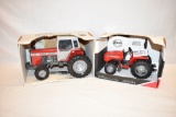 Two ERTL Massey Ferguson Tractor 1/16 Scale Toys