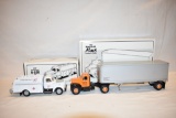 Two First Gear Truck Toys FS & Yellow Transit